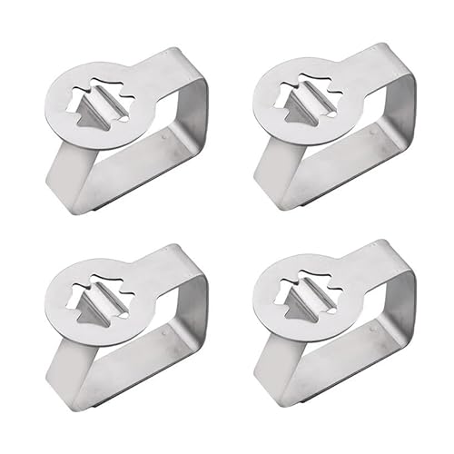 Tischdeckenklammern Tischdeckenhalter-Klammer, Edelstahl Tischdecke Halter Clips Pack Von 4 for Outdoor Küche Hochzeit Party von EBZFASO