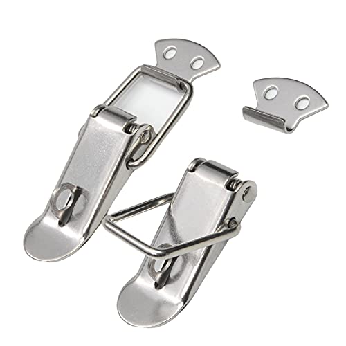 Türschlösser Türriegel Federbelasteter Knebelverschluss, Silber, 74 mm, 4er-Pack Türschlösser Türriegel Federbelasteter Knebelverschluss, Silber, 74 mm, 4er-Pack von EBZFASO