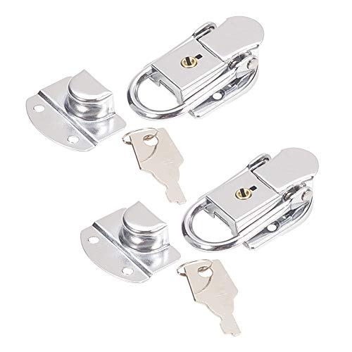 Türschlösser Türriegel Knebelverschluss Silberfarben 67x34x10mm 2er-Pack von EBZFASO