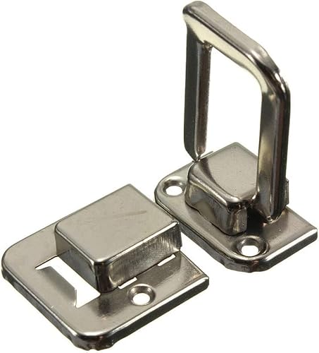 Türschlösser Türriegel Metallfederbelasteter Knebelverschluss, Kasten-Haspe, Dekoration, Hakenverschluss, 10 Stück von EBZFASO