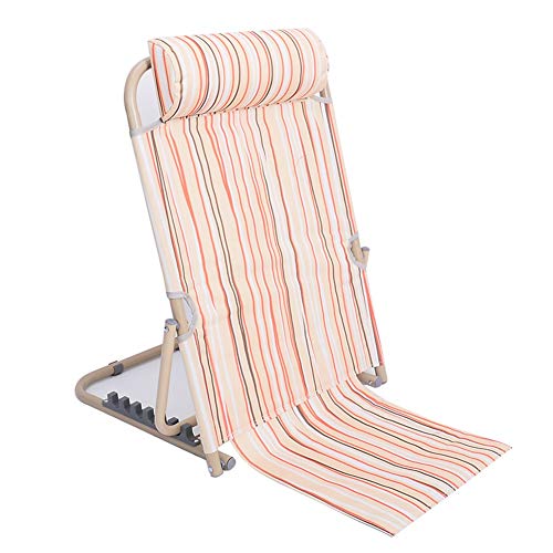 Verstellbare, klappbare Bettlehne mit Armlehnen Verstellbare Rückenlehne for Sit-Up-Betten mit Kopfstütze for Nacken-, Kopf- und Lendenwirbelstütze, Mehrfarbig, mehrere Größen(Pink,60cm) von EBZFASO