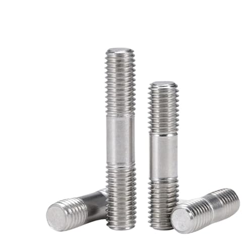 Vollgewindestange, lange Gewindeschraube 1/2/5 Stück M6 M8 M10 M12 316 A4 Edelstahl Doppelend-Gewindebolzen, mehrere Größen(2pcs,M6x100) von EBZFASO