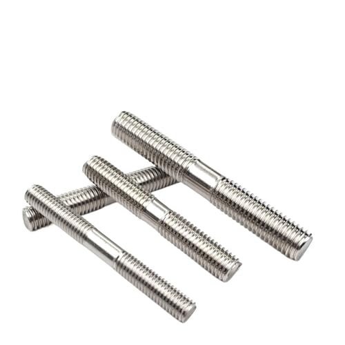 Vollgewindestange, lange Gewindeschraube 304 A2 Edelstahl Doppelendgewindestange Stehbolzen ohne Kopf Mehrere Größen Sortierte Packung(M4x45-10pcs) von EBZFASO