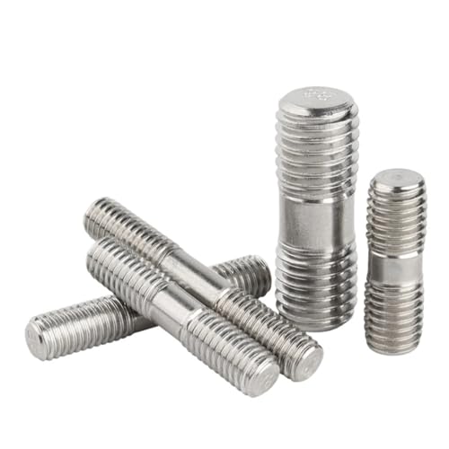 Vollgewindestange, lange Gewindeschraube Doppelend-Gewindestangenbolzen aus Edelstahl 304, M3, M4, M5, M6, M8, M10, M12, M16, mehrere Längen, 1er-Pack, 2er-Pack(150mm,M10-1pcs) von EBZFASO