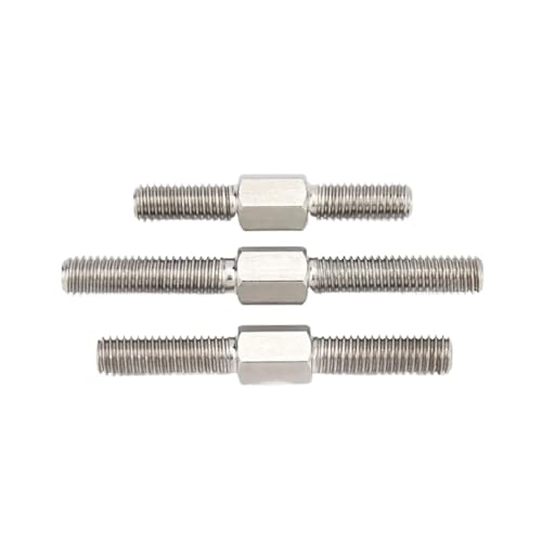 Vollgewindestange, lange Gewindeschraube Packung mit 80 Stück 304 Edelstahl Doppelend-Gewindebolzen mit Sechskant Mehrere Größen(M12x80mm 1 Pcs) von EBZFASO