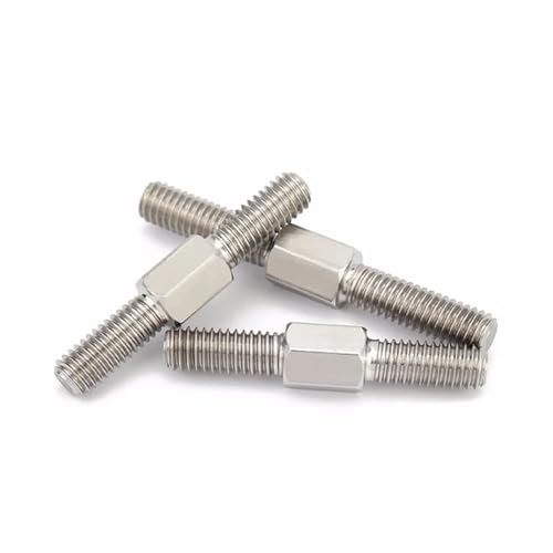 Vollgewindestange, lange Gewindeschraube Packung mit 80 Stück 304 Edelstahl Doppelend-Gewindebolzen mit Sechskant Mehrere Größen(M8x40mm 1 Pcs) von EBZFASO