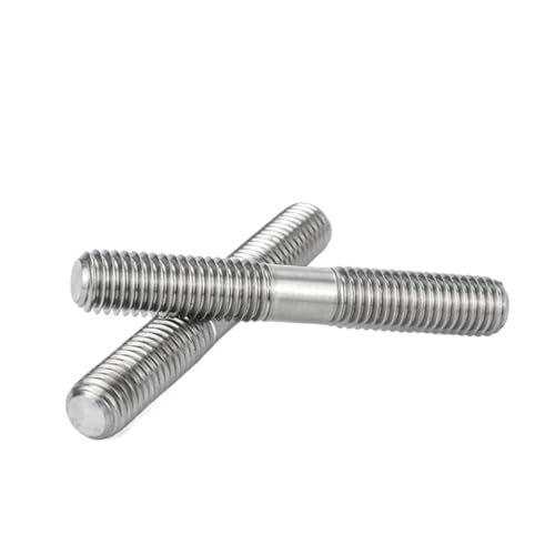 Vollgewindestange, lange Gewindeschraube TA2 Doppelkopfschrauben aus reinem Titan, Gewindestangen, 2–10 Stück, M4, M5, M6, M8, M10, 20–120 mm(M6 (5pcs),60mm) von EBZFASO