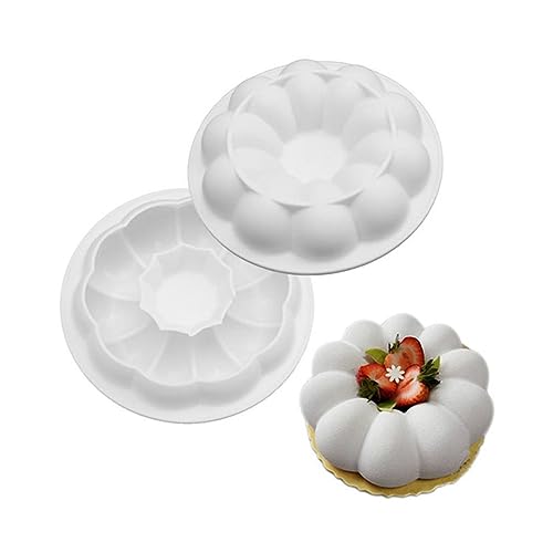 EBbels Runde Wolke Silikon Backform, 3D Silikon Mousse Kuchenform, Backwerkzeuge, DIY-Schokoladenbrotform, Eiscreme-Dessert-Herstellungsform Für Zuhause, Küche, DIY-Backen (1) von EBbels