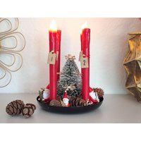 Adventskranz Rot-Kerzen Led-Weihnachtsmann-Adventskranz Mit Kerzen-Adventsdeko-Weihnachtskranz-Haltbar-Tischkranz-Kerzentablett-Tischdeko Adventskranz Rot-Kerzen Led-Weihnachtsmann-Adventskranz Mit Kerzen-Adventsdeko-Weihnachtskranz-Haltbar-Tischkranz-Kerzentablett-Tischdeko von EBmomente