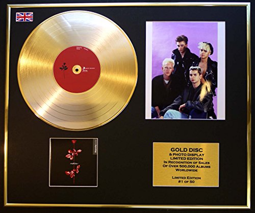 DEPECHE MODE/Goldene Schallplatte/Foto-Darstellung/Limitierte Edition/COA/VIOLATOR Wandbild für Heimbüro von Everythingcollectible