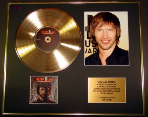 EC James Blunt/Goldene Schallplatte/Record & Foto-Darstellung/Limitierte Edition/COA/All The Lost Souls von EC