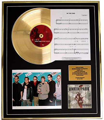 Linkin Park/CD Gold DISC UND Photo UND Song Sheet Display/Limitierte Auflage/COA/Album, HYBRID Theory/Song Sheet, IN The END von Everythingcollectible