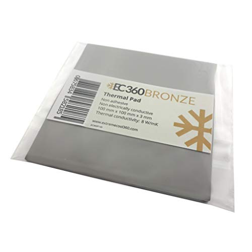 EC360® Bronze 8W/mK Wärmeleitpad (100 x 100 x 3,0 mm) von EC360
