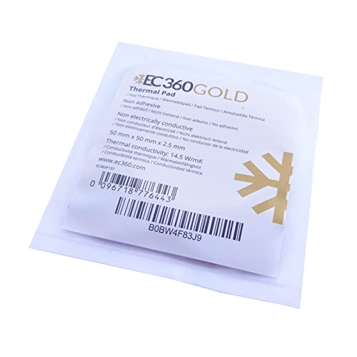 EC360® GOLD 14,5W/mK Wärmeleitpad (50 x 50 x 2,5 mm) von EC360
