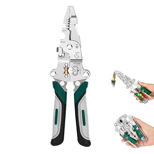 2025 Neuer Klappbarer Stylus-Schraubendreher-Abisolierer, 20-in-1-Abisolierzange Mit Spannungsprüfer, Multifunktionale Abisolierzange Für Schneiden Und Ziehen Von Kabeln(1pc) von ECBLI