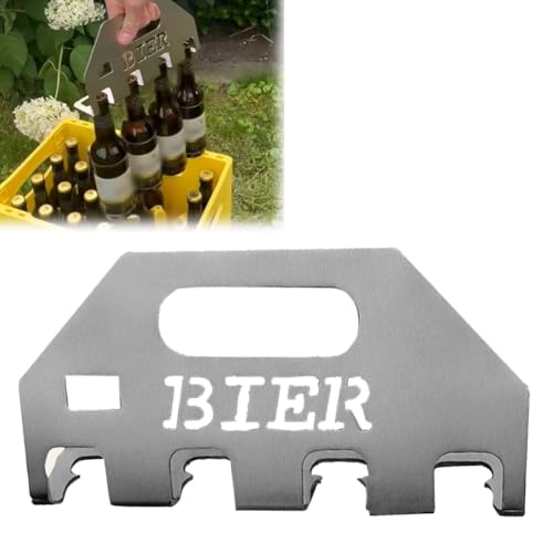 Der Quad-Bieröffner & -Träger, Bierflaschenöffner Und -Halter, 4-in-1-Flaschenöffner Aus Edelstahl for Partys, Langlebiges Bieröffnerwerkzeug for Mehrere Flaschen, Tolles Geschenk(1PC) von ECBLI
