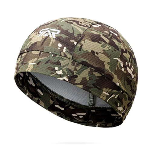 ECBLI Schweißabsorbierende Sportkappe, Kühlender Totenkopf, Bequem, Atmungsaktiv(Hunter) von ECBLI