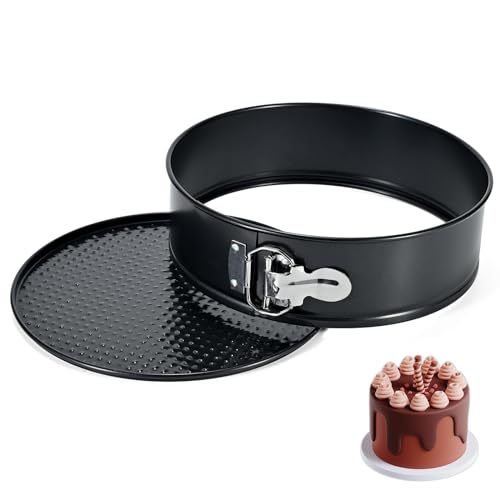 ECCOGREAT Antihaft Springform Kuchenform Brotbackform Auslaufsicher Rund für Kuchen, Pizza und Pfannkuchen von ECCOGREAT