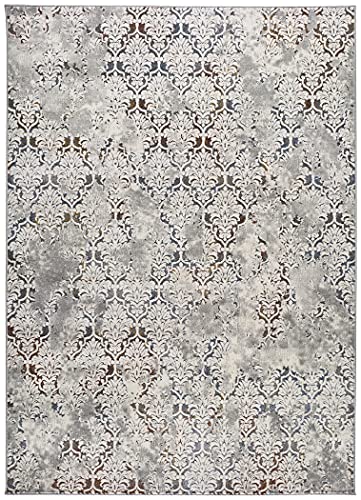 ECCOX - Kurzflor-Teppich aus Polypropylen mit Jutebasis, weicher und strapazierfähiger Teppich, für Eingang, Wohnzimmer, Esszimmer, Schlafzimmer, Ankleidezimmer, Mehrfarbig (80 x 150 cm) von ECCOX