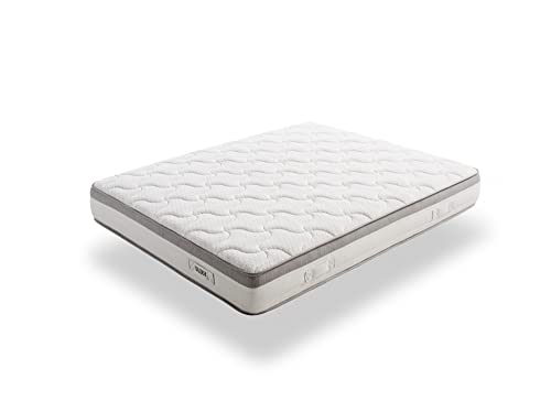 ECCOX - Taschenfederkernmatratze Paradise - Höhe 27 cm - Federtaschenfederkern - Durchgehende Superior-Polsterung mit Premium ViscoGel + Supersoft - Mittlere Festigkeit (140x180 cm) von ECCOX