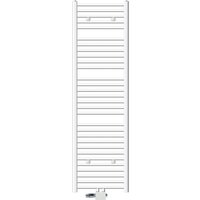 Ecd Germany - Badheizkörper Mittelanschluss 500 x 1800 mm Weiß gerade mit Thermostat und Anschlussgarnitur Universal Eck- und Durchgangsform Weiß von ECD GERMANY