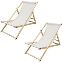 ECD Germany 2er Set Liegestuhl klappbar aus Holz, 3 Liegepositionen, Beige, bis 120kg, Gartenliege Sonnenliege Relaxliege Strandliege Liege ECD Germany 2er Set Liegestuhl klappbar aus Holz, 3 Liegepositionen, Beige, bis 120kg, Gartenliege Sonnenliege Relaxliege Strandliege Liege von ECD GERMANY