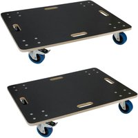 ECD Germany 2er Set Transportroller mit 2x Feststellbremse 60x80 cm 800kg Siebdruckplatte/PP-Räder, Transporthilfe für Umzug Rollbrett ECD Germany 2er Set Transportroller mit 2x Feststellbremse 60x80 cm 800kg Siebdruckplatte/PP-Räder, Transporthilfe für Umzug Rollbrett von ECD GERMANY