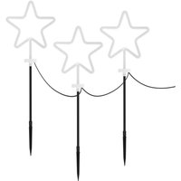 ECD Germany 3er Set Gartenstecker Stern, H:58 cm, Deko Beleuchtung für Außen, Lichterkette für Weihnachten, Gartenleuchte mit Erdspieß, Leuchtsterne ECD Germany 3er Set Gartenstecker Stern, H:58 cm, Deko Beleuchtung für Außen, Lichterkette für Weihnachten, Gartenleuchte mit Erdspieß, Leuchtsterne von ECD GERMANY