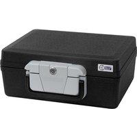 ECD Germany Dokumentenbox DIN A4, 39x33x16 cm 7L, Feuerfeste wasserdichte Dokumentenkassette, Sicherheitskoffer für Dokumente, Sicherheitskassette von ECD GERMANY