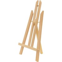 Ecd Germany - Tischstaffelei klappbar, Sitzstaffelei verstellbar aus Holz, Mini Staffelei zum Malen für Leinwänden & Keilrahmen bis 40cm, Tragbare von ECD GERMANY