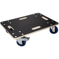 ECD Germany Transportroller mit 2x Feststellbremse 40 x 60 cm bis 800kg Siebdruckplatte - PP-Räder Rollbrett Möbelroller Transporthilfe für Umzug von ECD GERMANY