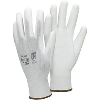 Ecd Germany - 12 Paar Arbeitshandschuhe mit PU-Beschichtung, Größe 9-L, Weiß, atmungsaktiv, rutschfest, robust, Mechanikerhandschuhe von ECD GERMANY