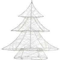 Ecd Germany - led Deko Baum Weihnachten mit 20 warmweißen LEDs, 30 cm hoch, aus Metall, Silber, Weihnachtsbaum mit Beleuchtung & Timer, Innen, Ecd Germany - led Deko Baum Weihnachten mit 20 warmweißen LEDs, 30 cm hoch, aus Metall, Silber, Weihnachtsbaum mit Beleuchtung & Timer, Innen, von ECD GERMANY