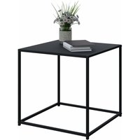 Konsolentisch Beistelltisch 55x55x55 Metall schwarz matt Cube Würfel Quarder Tisch modern zeitlos von ECD GERMANY