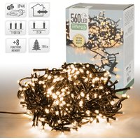 Led Cluster Lichterkette 11m mit 560 LEDs Warmweiß, 3m Stromkabel, IP44, Clusterlichterkette Büschellichterkette für Weihnachten Weihnachtsbaum von ECD GERMANY