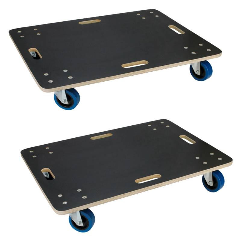 ECD Germany 2Er Set Transportroller 60x80 cm Rollbrett Siebdruckplatte bis 800kg ECD Germany 2Er Set Transportroller 60x80 cm bis 800 kg Siebdruckplatte PP-Räder von ECD Germany