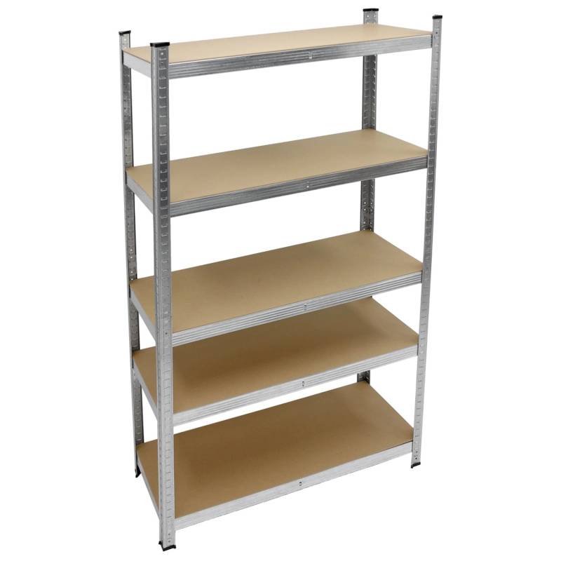 ECD Germany 2Er Set Werkstattregal 200x100x50 cm Metall Verzinkt bis 750 kg von ECD Germany