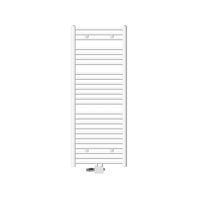 ECD Germany Badheizkörper 600 x 1500 mm Weiß mit Anschlussgarnitur Universal Eck von ECD Germany