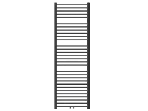 ECD Germany Badheizkörper 600 x 1800 mm - Anthrazit - gebogen mit Mittelanschluss - Heizkörper Handtuchwärmer Handtuchtrockner Handtuchheizkörper Handtuchheizung Heizung von ECD Germany