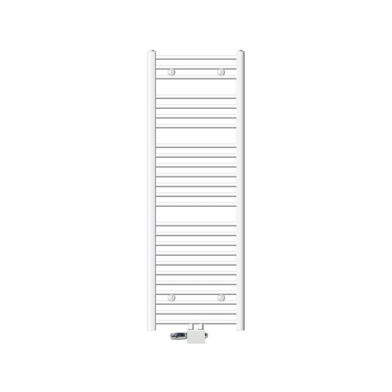 ECD Germany Badheizkörper Mittelanschluss 500x1500 mm Weiß Anschlussgarnitur Eck von ECD Germany
