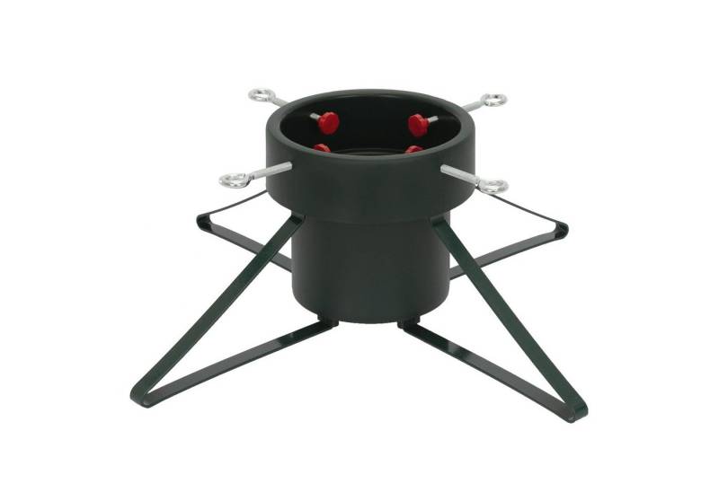 ECD Germany Christbaumständer Weihnachtsbaumständer mit Wasserschale & 4 Festellschrauben, Dunkelgrün Metall Tannenbaumständer für Bäume bis 250 cm Höhe von ECD Germany