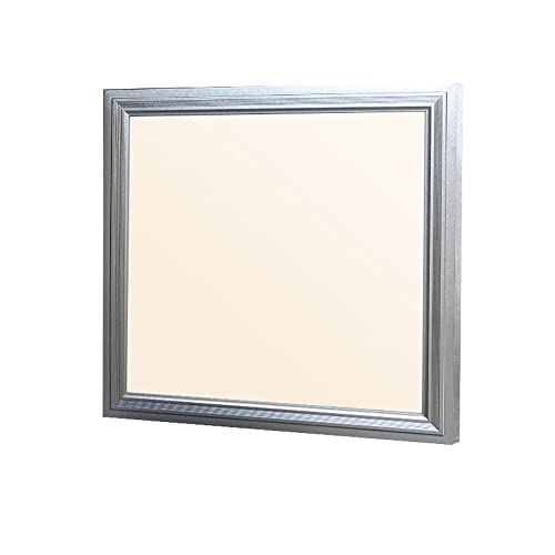 ECD Germany LED Panel Dimmbar Deckenleuchte 30x30 cm 12W Warmweiß 3000K 1200 Lumen mit Trafo und Aufhängeset, Ultraslim, Quadrat, Lampe Deckenlampe Deckenstrahler Deckenpanel Wandleuchte Pendelleuchte von ECD Germany