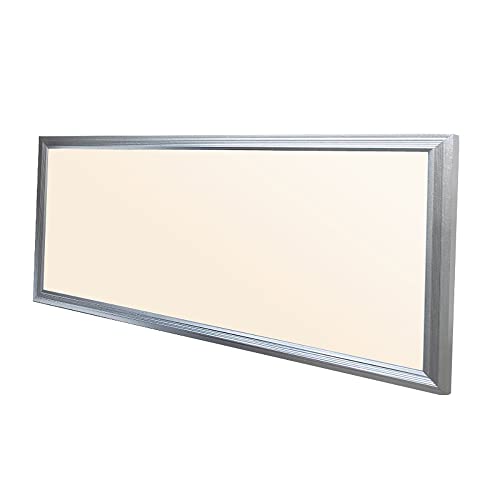 ECD Germany LED Panel Dimmbar Deckenleuchte 60x30cm 24W Warmweiß 3000K 2400 Lumen inkl. Trafo und Aufhängeset, Ultraslim Dünn, Lampe Deckenlampe Deckenstrahler Deckenpanel Wandleuchte Pendelleuchte von ECD Germany