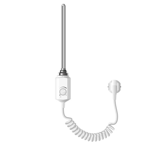 ECD Germany Heizstab 600W Weiß für Badheizkörper, Heizpatrone mit Thermostat für Heizkörper, Elektronischer Temperaturregler, Heizelement mit Stecker, Elektroheizstab für Heizungen & Handtuchtrockner ECD Germany Heizstab 600W Weiß für Badheizkörper, Heizpatrone mit Thermostat für Heizkörper, Elektronischer Temperaturregler, Heizelement mit Stecker, Elektroheizstab für Heizungen & Handtuchtrockner von ECD Germany