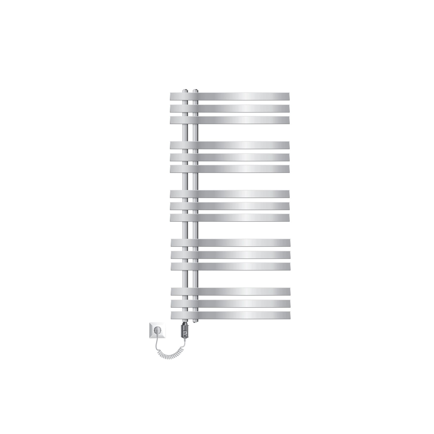 ECD Germany Iron EM Badheizkörper Elektrisch mit Heizstab 1200W 600x1200mm Chrom ECD Germany Iron EM Badheizkörper Elektrisch mit Heizstab 1200W 600x1200mm Chrom von ECD Germany