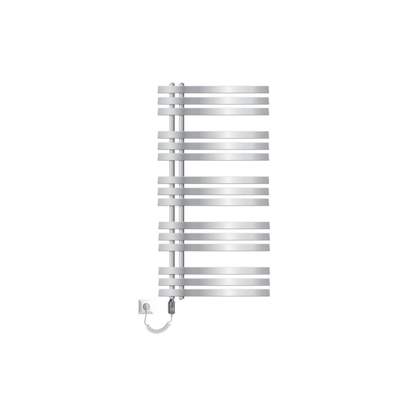 ECD Germany Iron EM Badheizkörper Elektrisch mit Heizstab 1200W 600x1200mm Chrom von ECD Germany