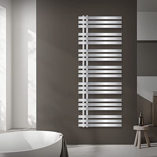 ECD Germany Iron EM Design Badheizkörper - 600 x 1600 mm - Chrom - Designheizkörper Paneelheizkörper Heizkörper Handtuchwärmer Handtuchtrockner Heizung Radiator von ECD Germany