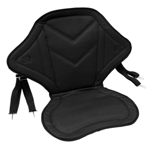 ECD Germany Kajak Sitz mit Rückenlehne, Universal Kajaksitz für Stand UP Paddle Board Surfboard Boote Kanu, SUP Sitz Nachrüsten mit Tasche, Verstellbarer Kanusitz, Extra Seat abnehmbar, Kajak-Zubehör von ECD Germany