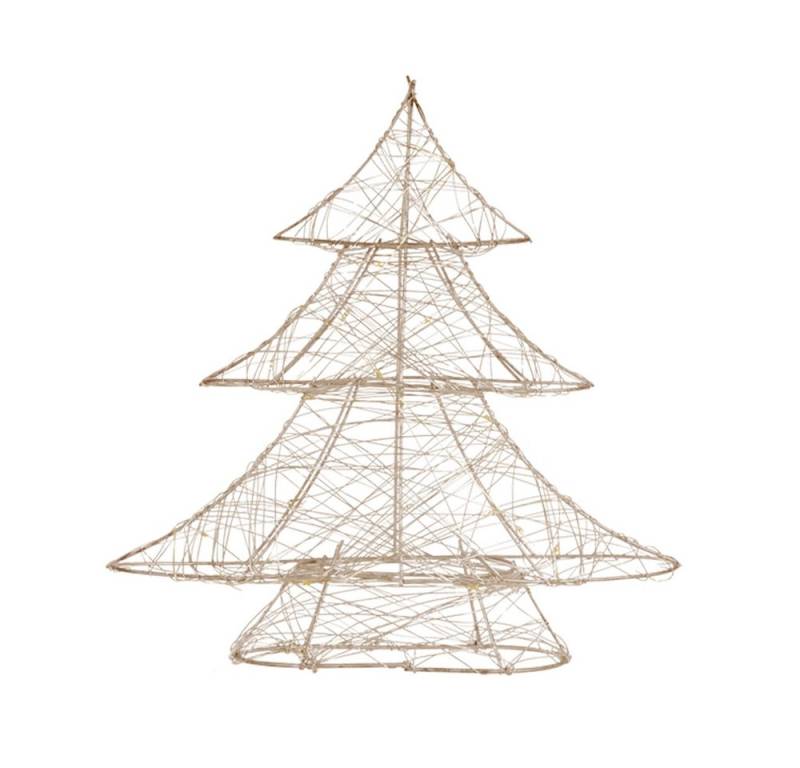 ECD Germany LED Baum Lichterbaum LED Beleuchtung Gartenleuchte Kunstbaum Weihnachtsdekobaum, Leuchtbaum mit 20 LEDs inkl. Timer für Innen Warmweiß von ECD Germany