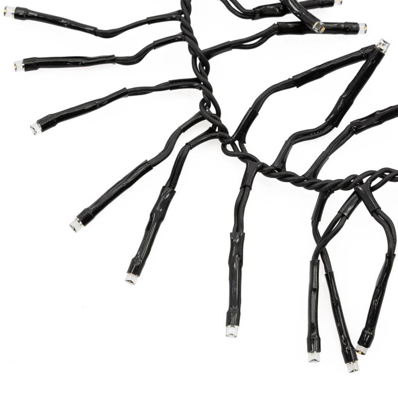 ECD Germany LED Cluster Lichterkette 14m 700 LEDs Extra Warmweiß 8 Modi IP44 von ECD Germany